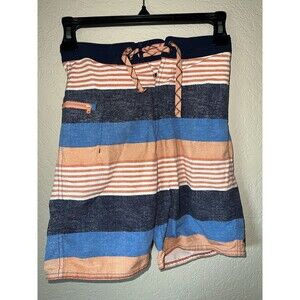 Boy's PATAGONIA Striped Wavefarer UPF Surf Swim Trunks Board Shorts size 8